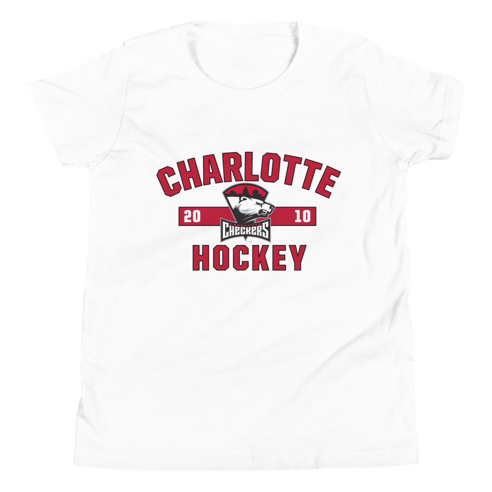 Charlotte Checkers Established Logo Youth Short Sleeve T-Shirt