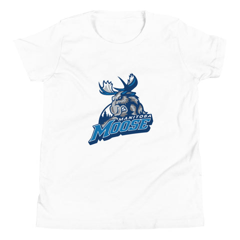 Manitoba Moose Primary Logo Youth Short Sleeve T-Shirt