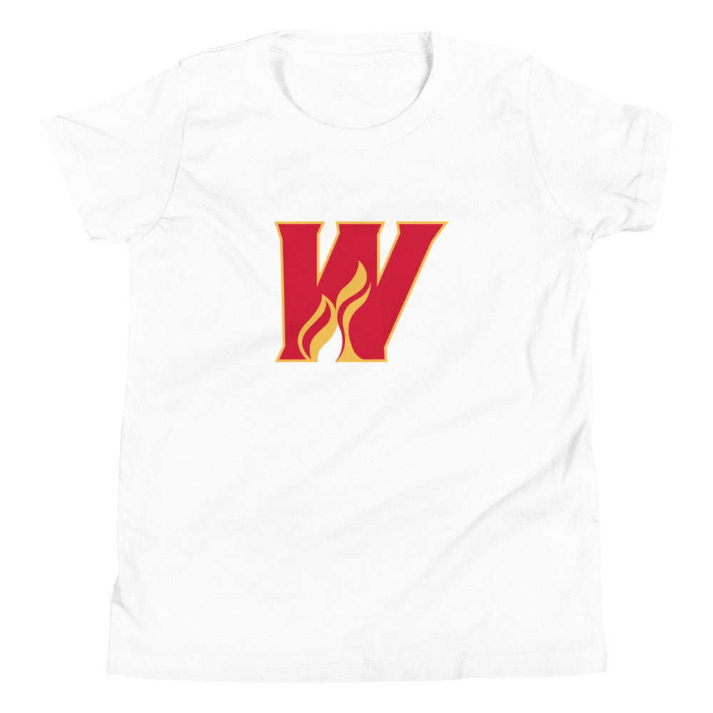 Calgary Wranglers Youth Primary Logo Short Sleeve T-Shirt