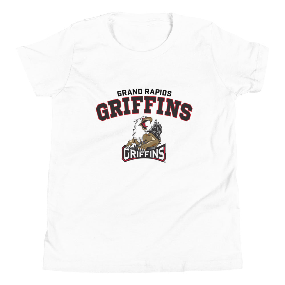 Grand Rapids Griffins Arch Youth Short Sleeve T-Shirt