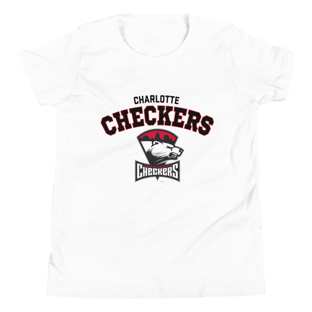 Charlotte Checkers Arch Youth Short Sleeve T-Shirt